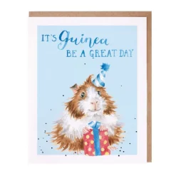 Wrendale Designs 'Guinea be a Great Day' Guinea Pig Birthday Greetings Card