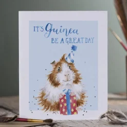 Wrendale Designs 'Guinea be a Great Day' Guinea Pig Birthday Greetings Card