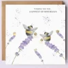 West Country Designs 'Happiest of Birthdays' Busy Bee Birthday Card