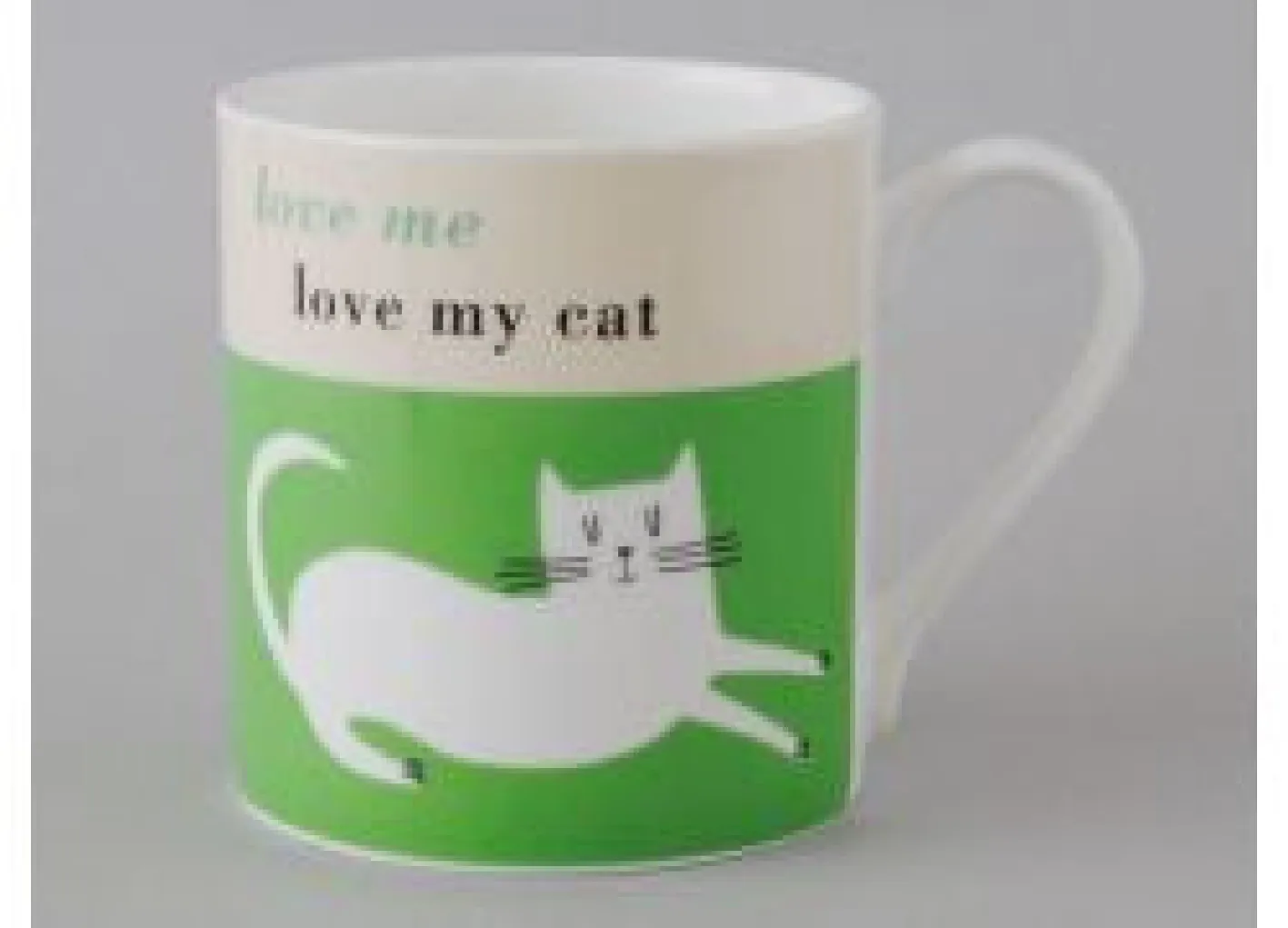Repeat Repeat Happiness Cat Green Mug