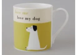 Repeat Repeat Happiness Dog Olive Mug