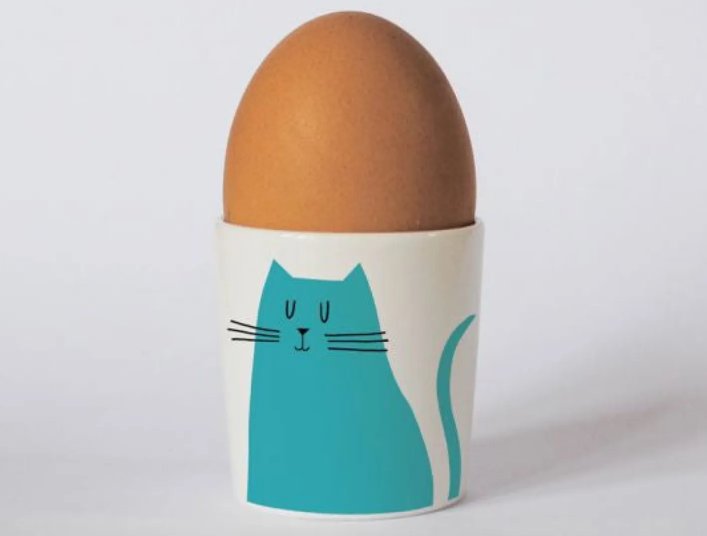 Repeat Repeat Happiness Sitting Cat Egg Cup