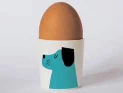 Repeat Repeat Happiness Turquoise Dog Egg Cup