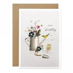 Stephanie Davies Happy Birthday Gardening Tools Greeting Card