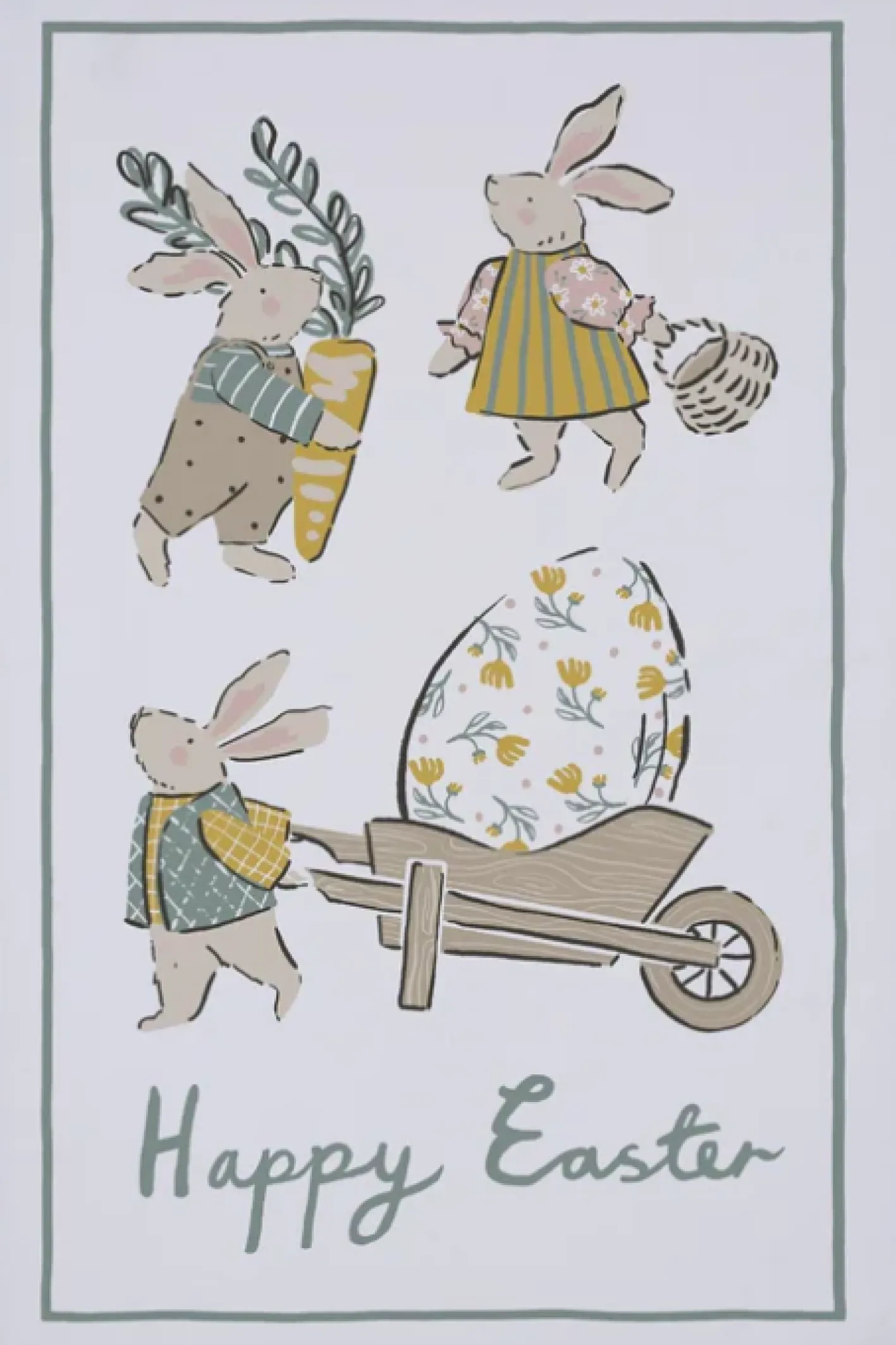 Ulster Weavers Happy Easter Tea Towel
