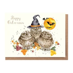 Wrendale Designs 'Happy Owl-O-Ween' Greeting Card