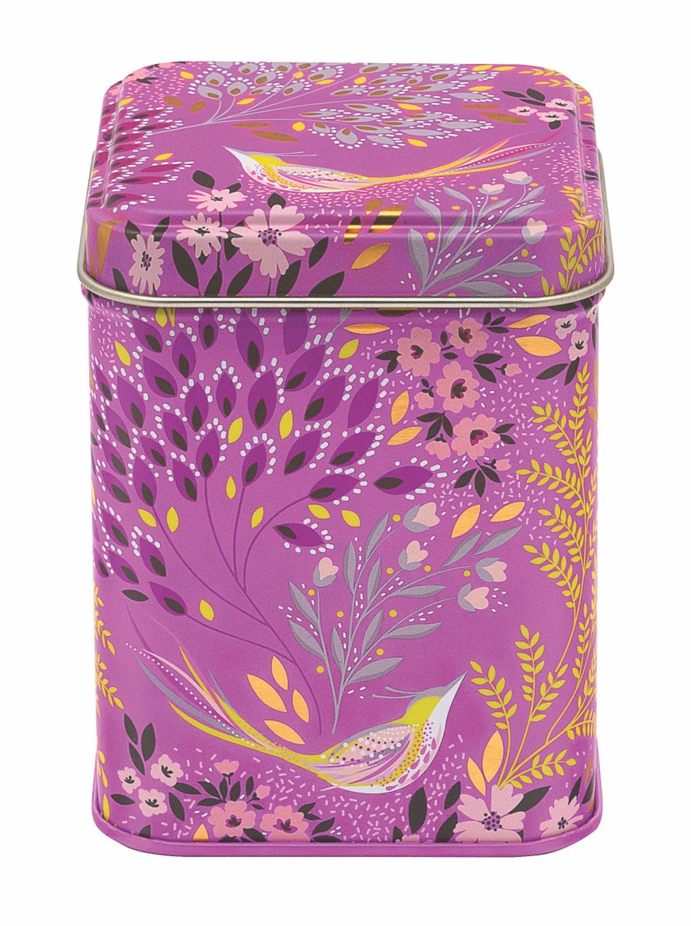 Sara Miller London Haveli Garden Mauve Songbird Mini Tea Tin