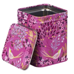 Sara Miller London Haveli Garden Mauve Songbird Mini Tea Tin