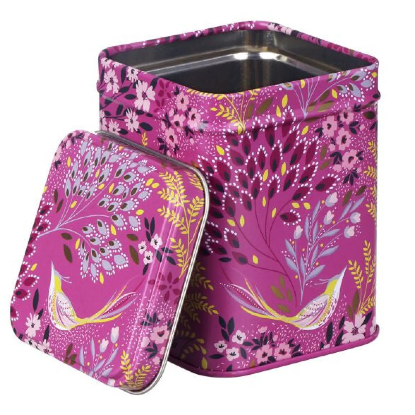 Sara Miller London Haveli Garden Mauve Songbird Mini Tea Tin