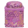 Sara Miller London Haveli Garden Plum Songbird Dome Lid Wavy Caddy