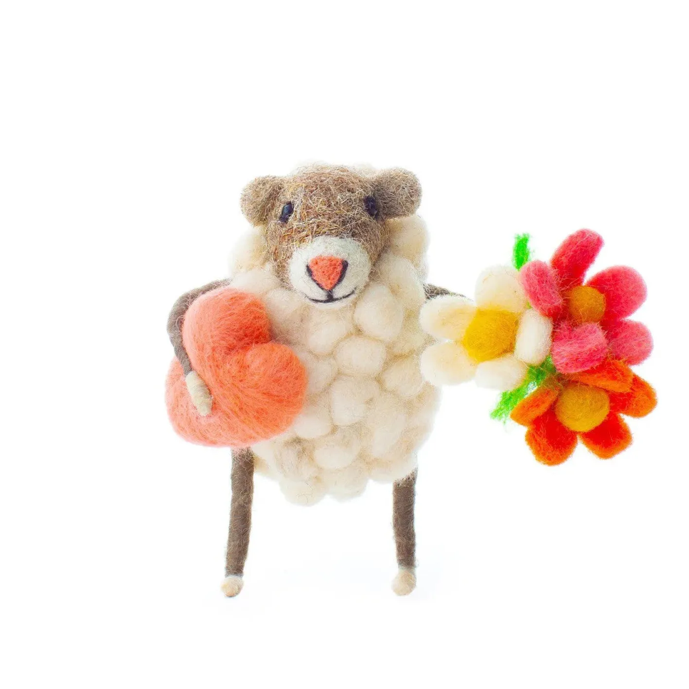 Sew Heart Felt Heart and Flowers Sheep