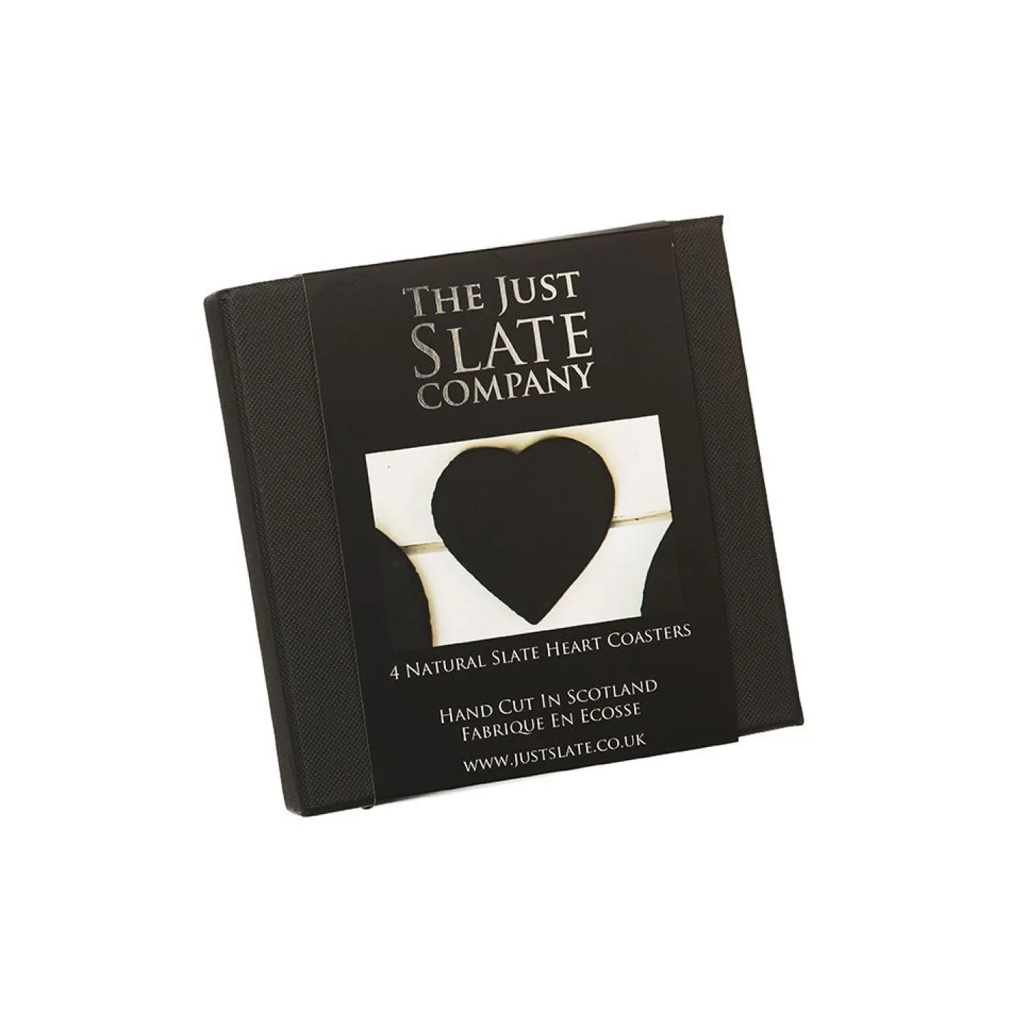 Selbrae Heart Slate Coasters- Set of 4
