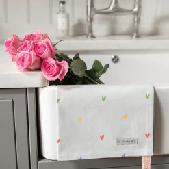 Sophie Allport Hearts Multicolored Tea Towel