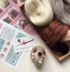 Bergin & Bath Hedgehog Needle Felting Kit
