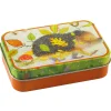 Emma Ball Hedgehog with Leaves  Hinged Small Rectangular Tin