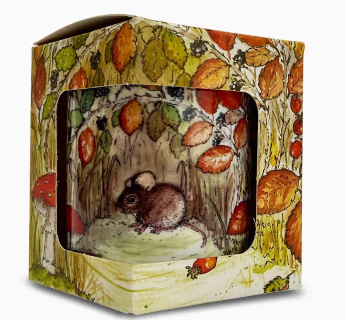 Heaven Scent Hedgerows Bone China Pot Candle - Mouse