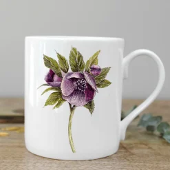 Toasted Crumpet Hellebore Bone China Mug