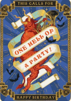 The Art File Hell of a Party Greeting Card