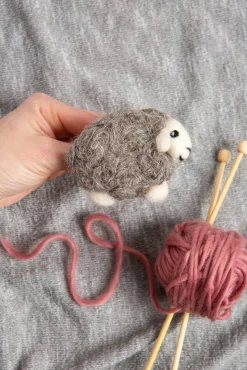 Hawthorn Handmade Herdwick Sheep Brooch Felting Kit