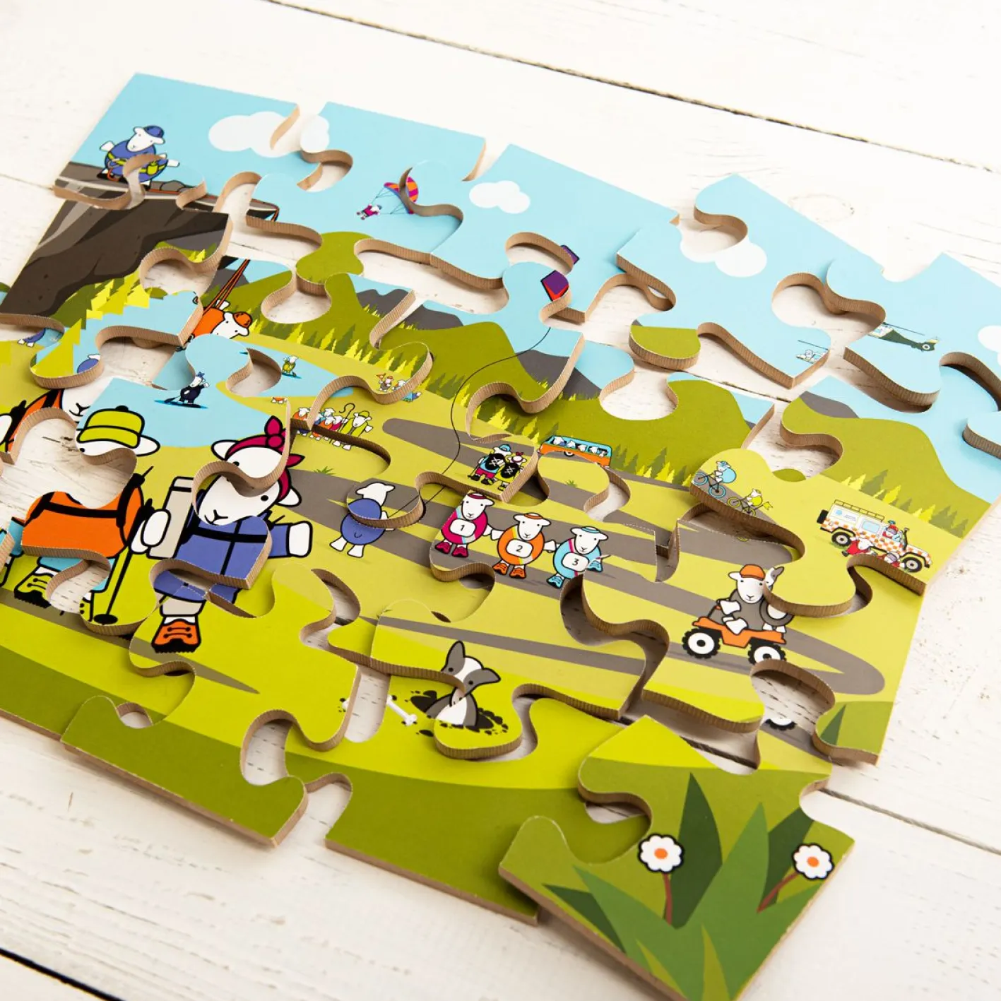 The Herdy Company Herdy Adventures Wooden Jigsaw Puzzle - 20 Piece Puzzle