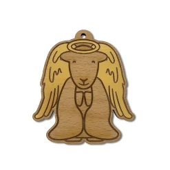 The Herdy Company Herdy Angel Wooden Christmas Decoration