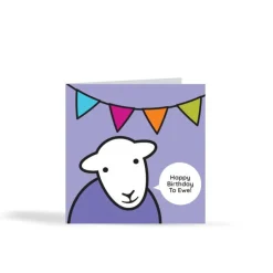 The Herdy Company Herdy Birthday Card - Purple