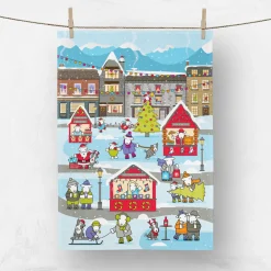 The Herdy Company Herdy Limited Edition Christmas Tea Towel