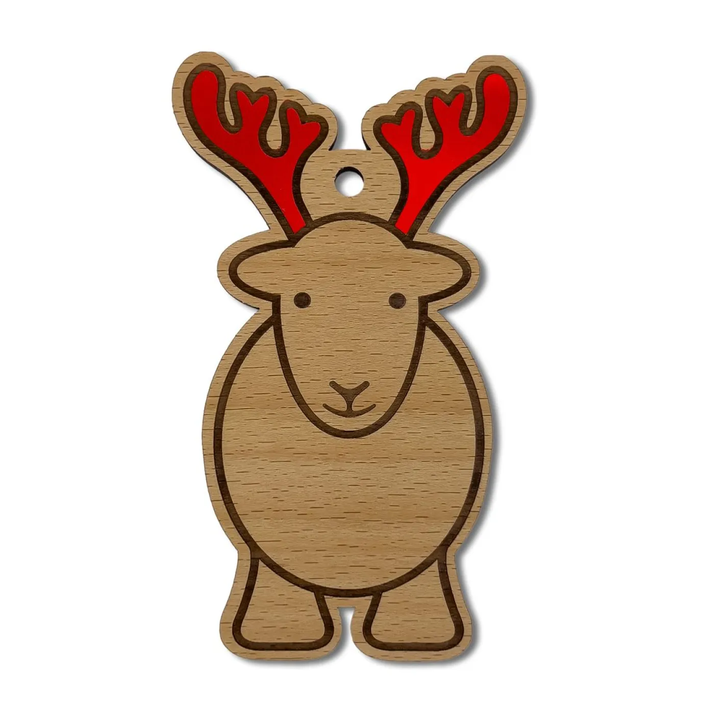 The Herdy Company Herdy Reindeer Wooden Christmas Decoration