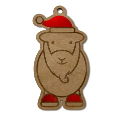 The Herdy Company Herdy Santa Wooden Christmas Decoration