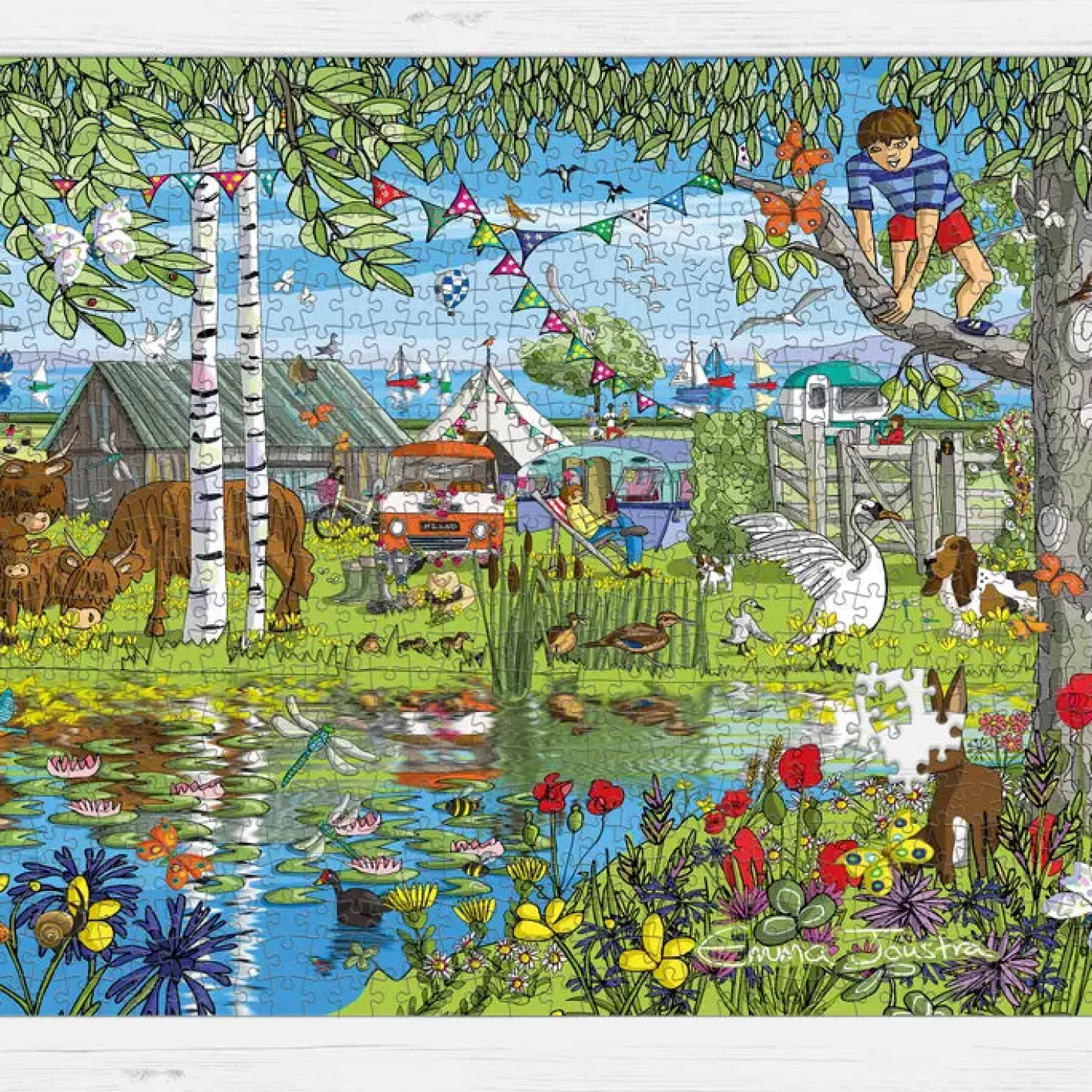 GB Jigsaws Ltd Highland Camping 1000 Piece Jigsaw Puzzle