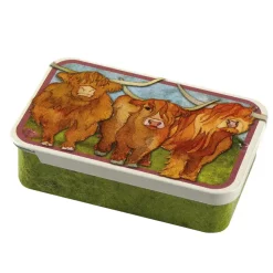 Emma Ball Highland Cow Mini Slider Tin