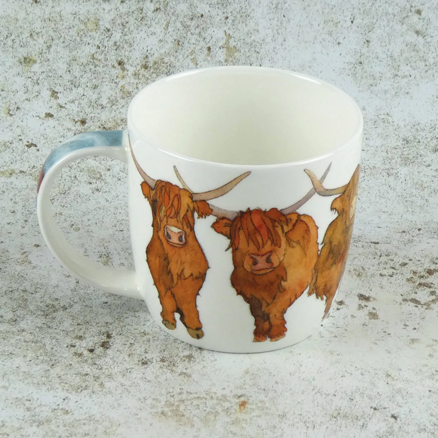 Emma Ball Highland Cows Bone China Mug (Boxed)