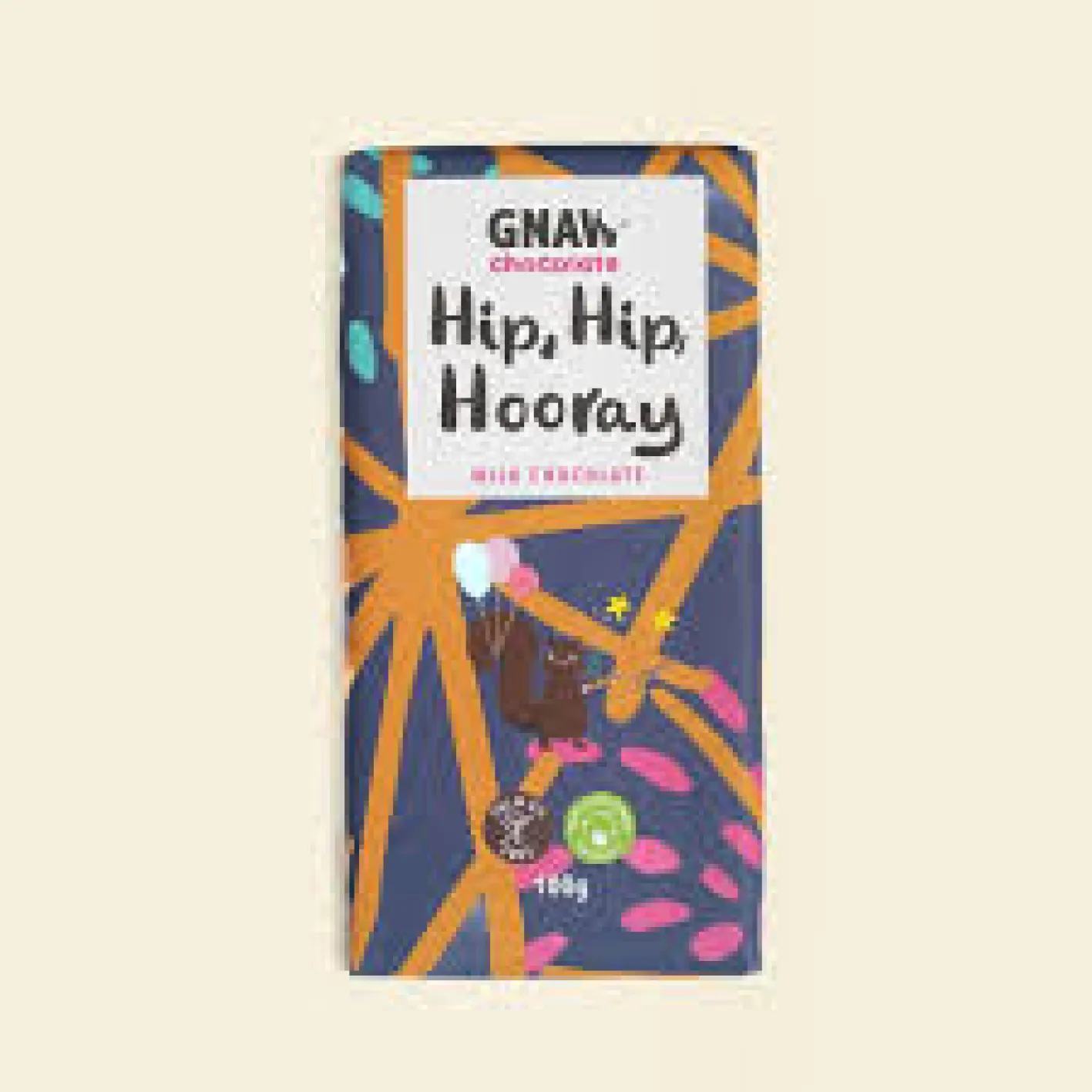 Gnaw Chocolate Hip Hip Hooray Milk Chocolate Bar