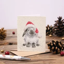 Wrendale Designs 'Ho Ho Ho!' Rabbit Gift Enclosure Card