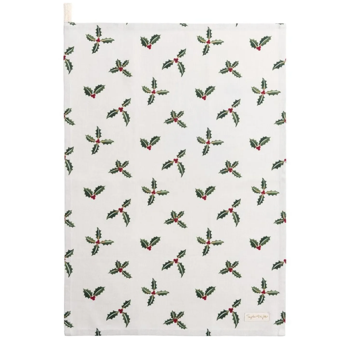Sophie Allport Holly & Berry Tea Towel