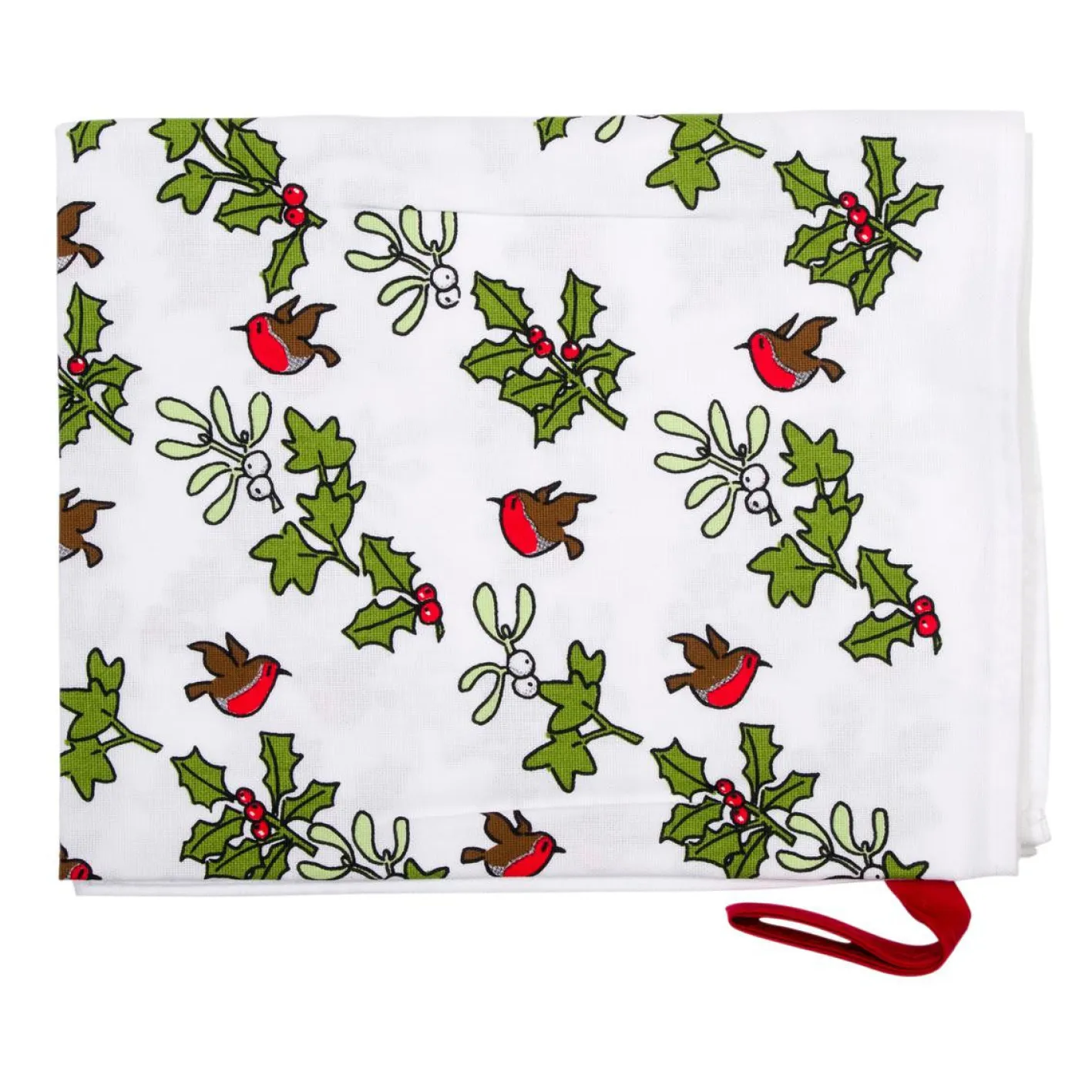 Alison Gardiner Holly & Ivy Tea Towel