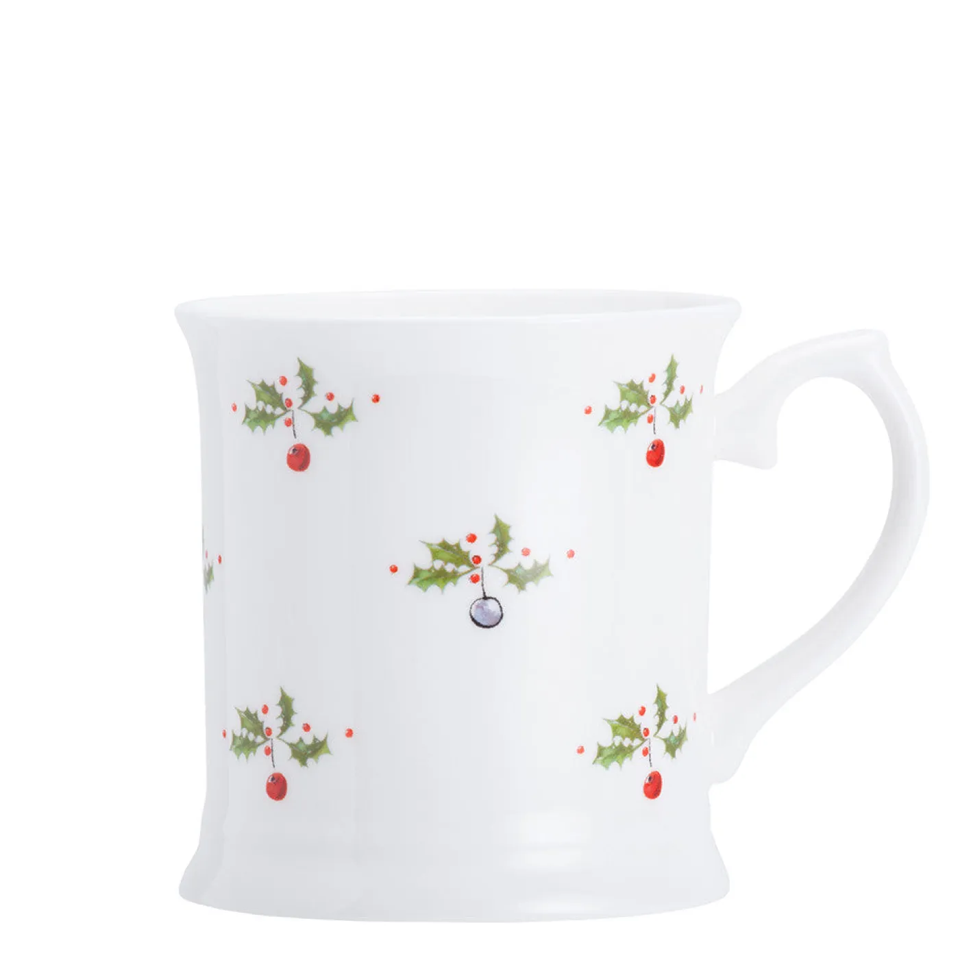 Jane Abbott Designs Holly and Berry Bone China Mug
