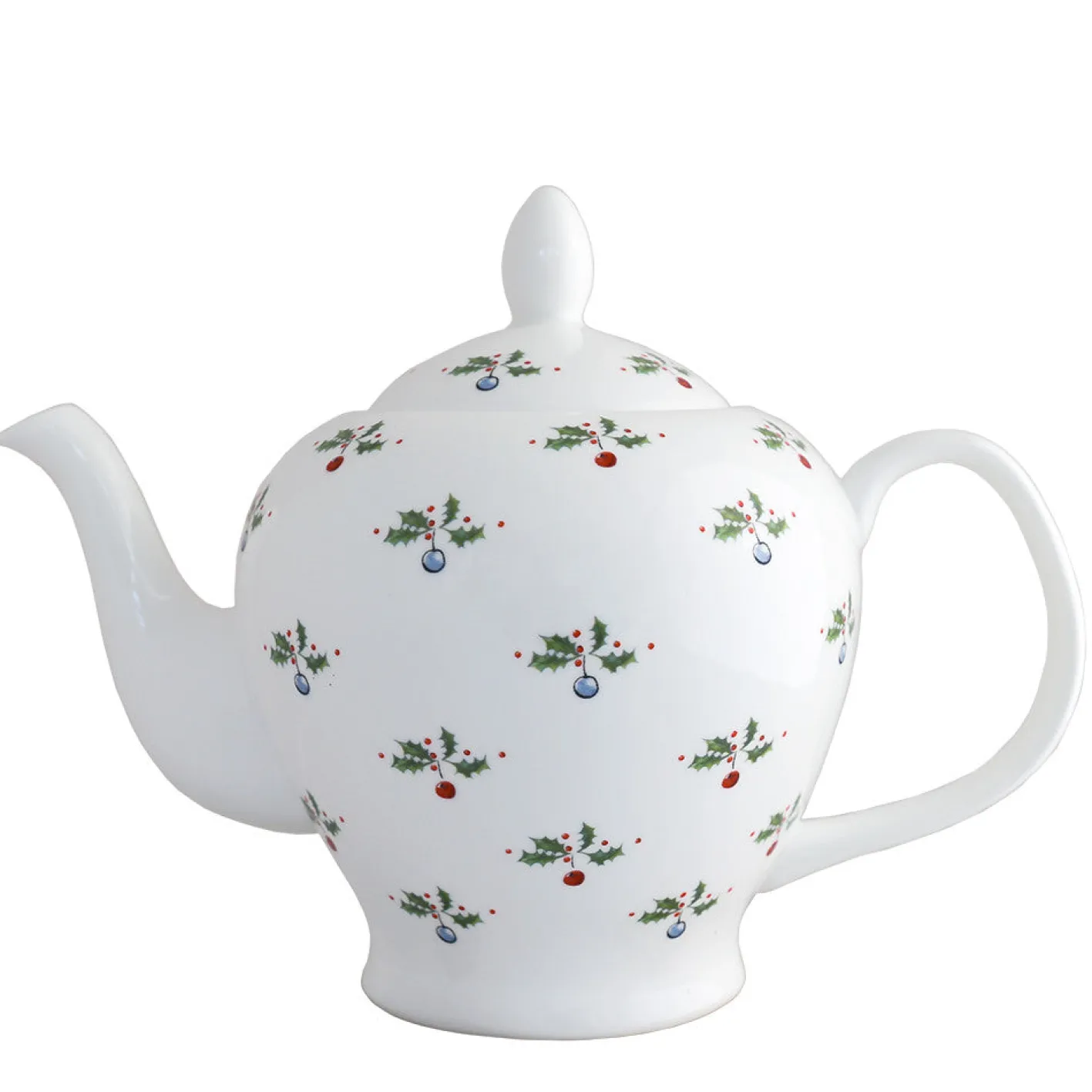 Jane Abbott Designs Holly and Berry Bone China Teapot