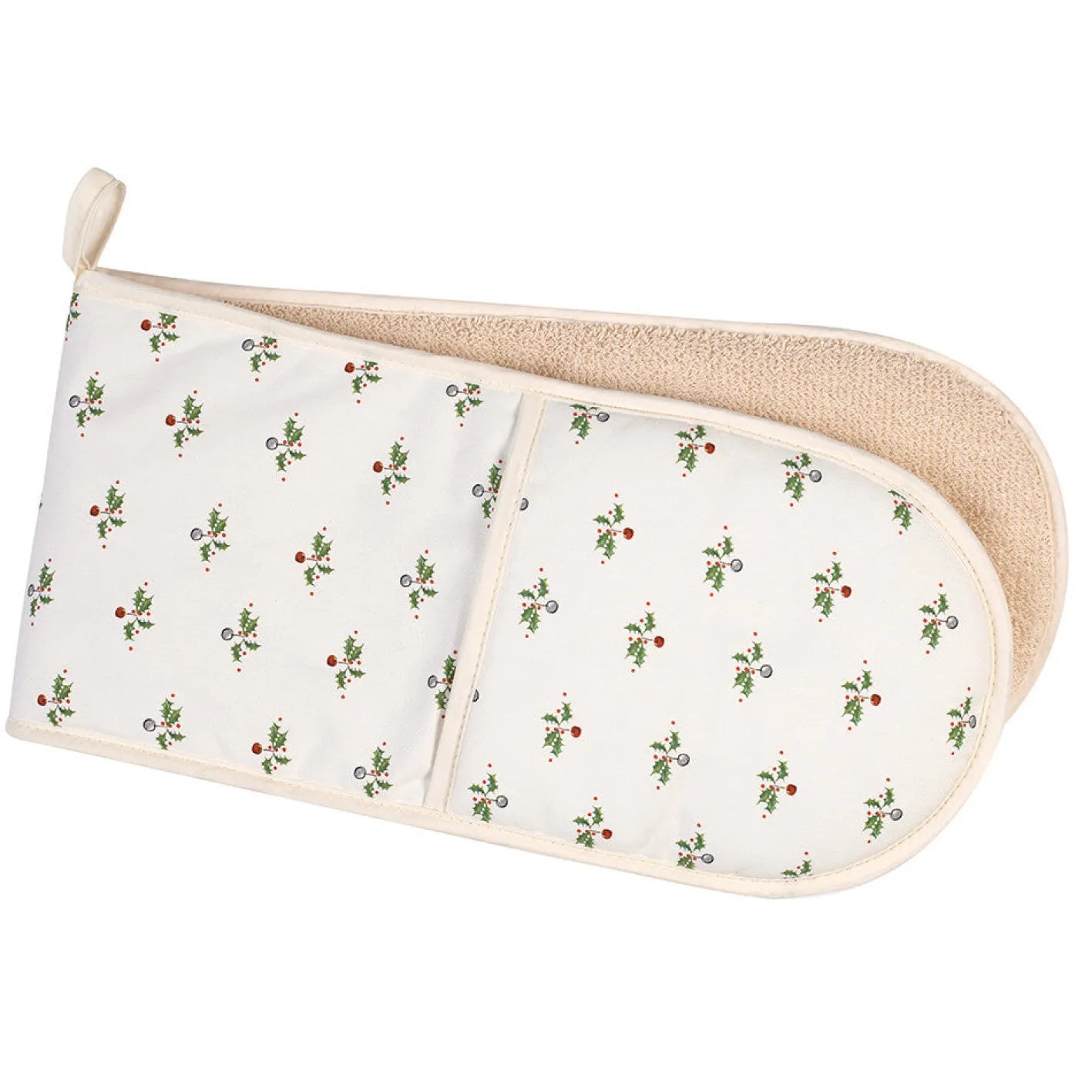Jane Abbott Designs Holly and Berry Double Oven Glove