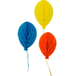 Talking Tables Honeycomb Balloons Party Decorations - 3 pack