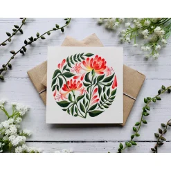 Becky Amelia Honeysuckle Greeting Card