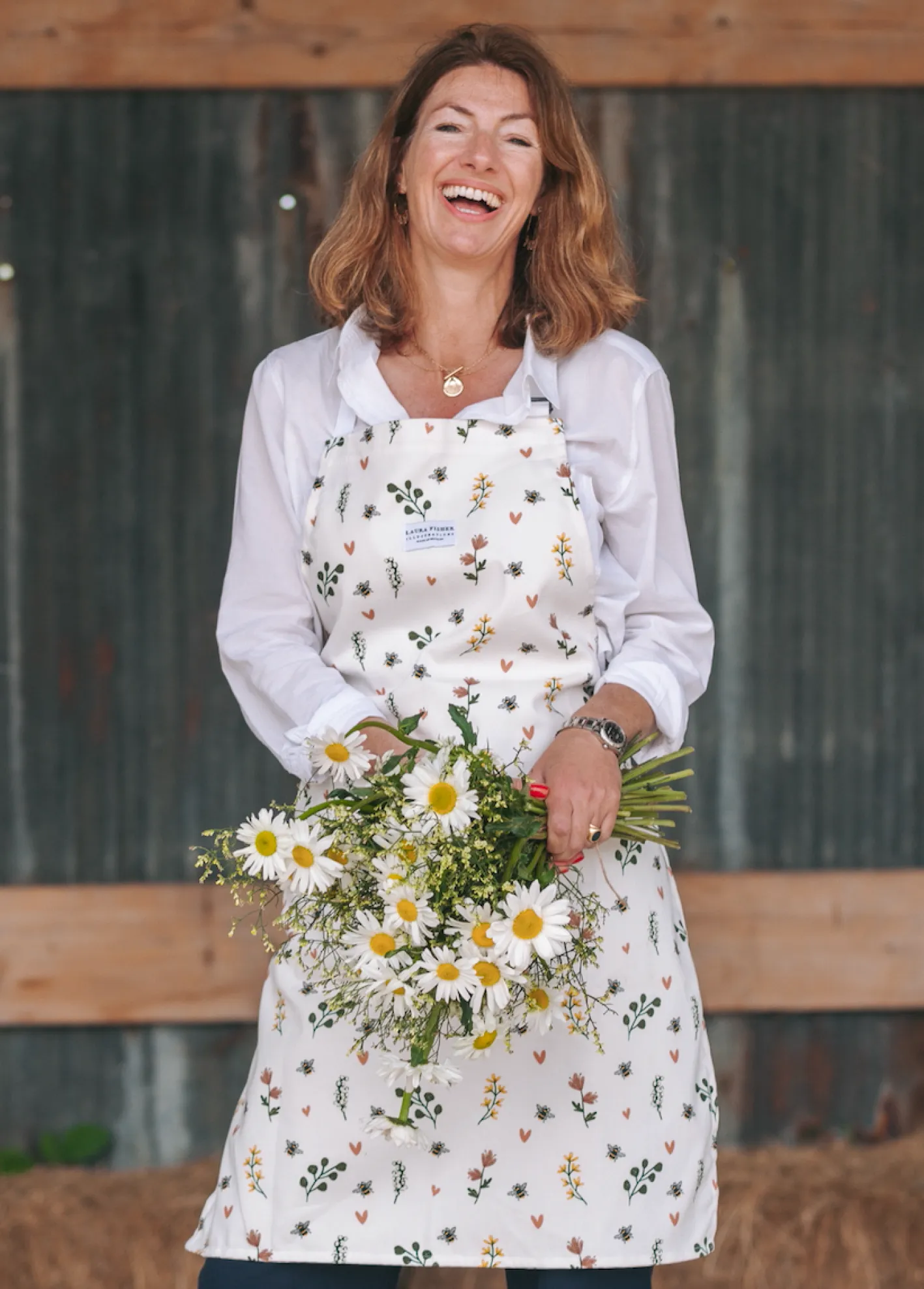 Laura Fisher Humble Bumble Bee Apron