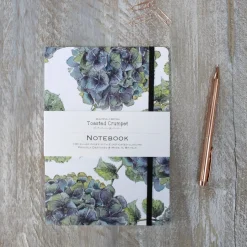 Toasted Crumpet Hydrangea Pure A5 Lined Notebook