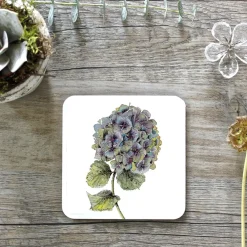 Toasted Crumpet Hydrangea Set of 4 Coasters