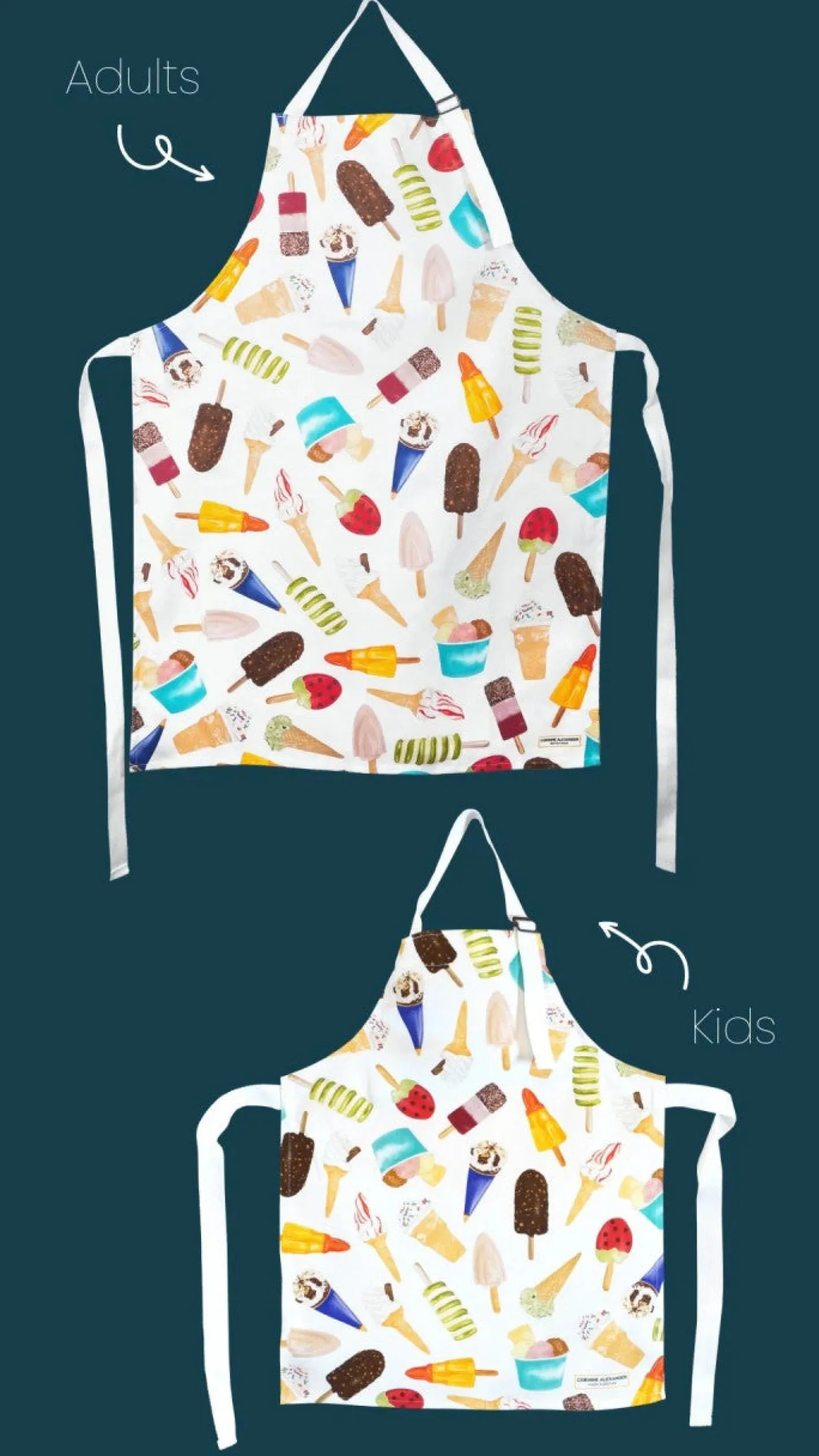 Corinne Alexander Ice Cream Apron by