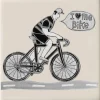 Moorland Pottery I Love Me Bike by
