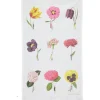 Laura Stoddart In Bloom Multi Flower Linen Union Tea Towel