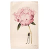 Laura Stoddart In Bloom Pink Peony Tea Towel