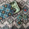 Emma Ball Indigo Dreams Set of 6 Stitch Markers in a Pocket Tin