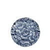 Burleigh Ink Blue Hibiscus Plate 7 1/2 in
